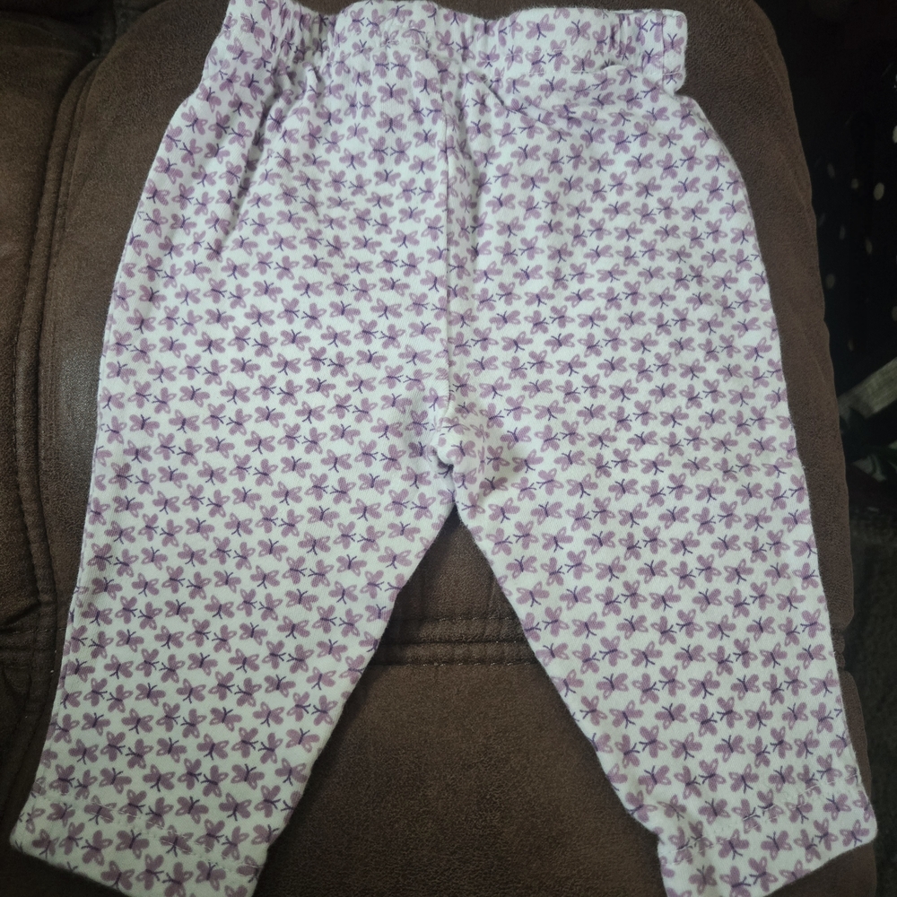 Carter's Purple and White Baby Pajama Set - Picture 2 of 4